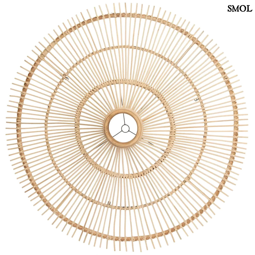 Rattan függőlámpa – Natúr XXL | SKY | SMOL - alulról