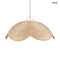 Rattan függőlámpabúra – hullám forma, natúr, XL | WAVE