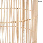 rattan függőlámpaernyő természetes rattanból, henger alakú kialakítással oldalról