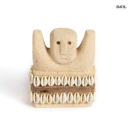 SUMBA28, kőszobor kagylókkal, 10 cm - smol.hu