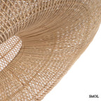 SHALA, nagyméretű rattan függőlámpaernyő, ⌀77 cm - smol.hu - ferdén, alulról