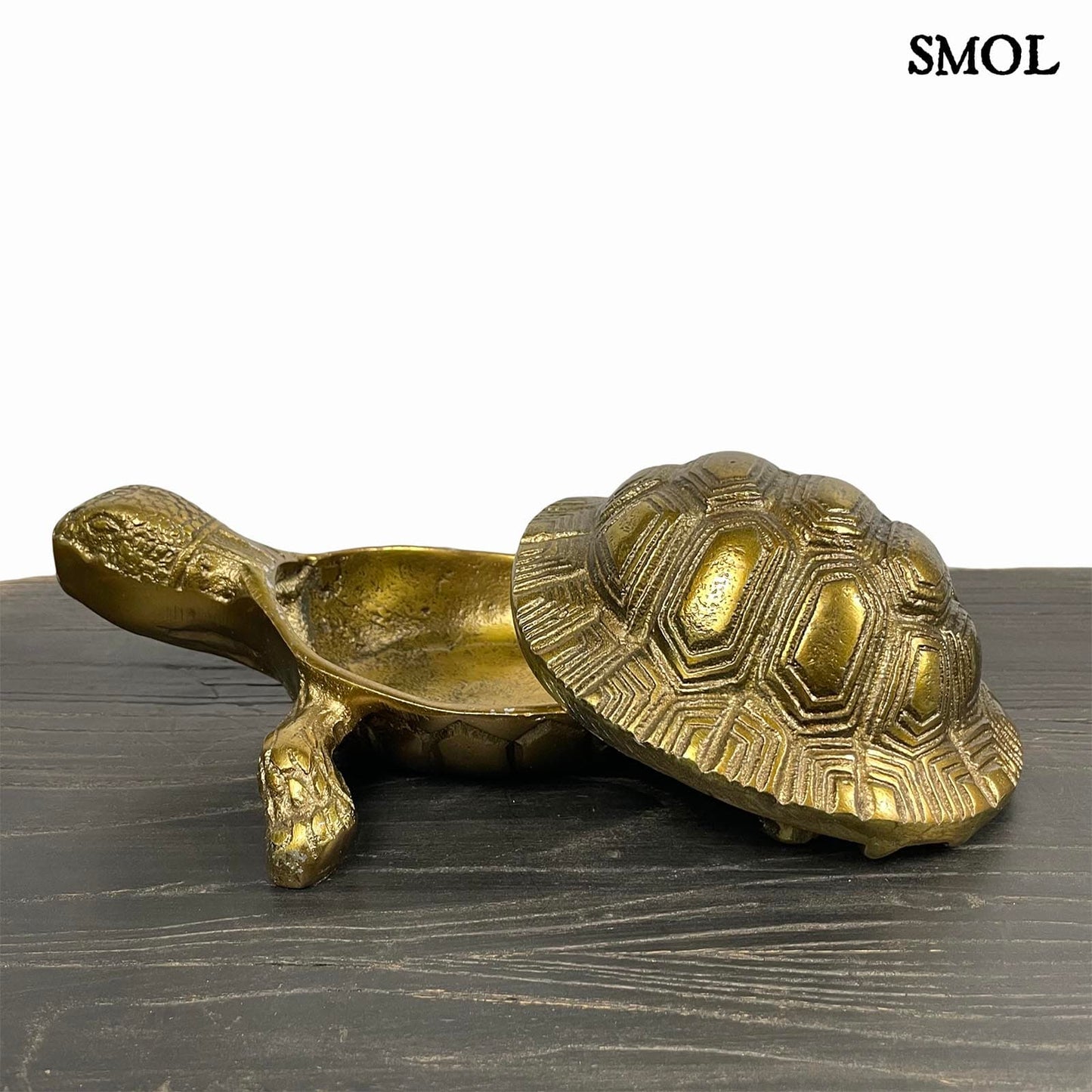 smol.hu -SHELLDON, fém, teknős tároló, 21 cm tető oldalra csúsztatva