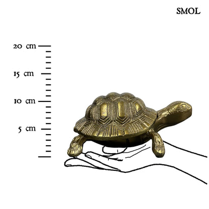 smol.hu -SHELLDON, fém, teknős tároló, 21 cm méretarányosan