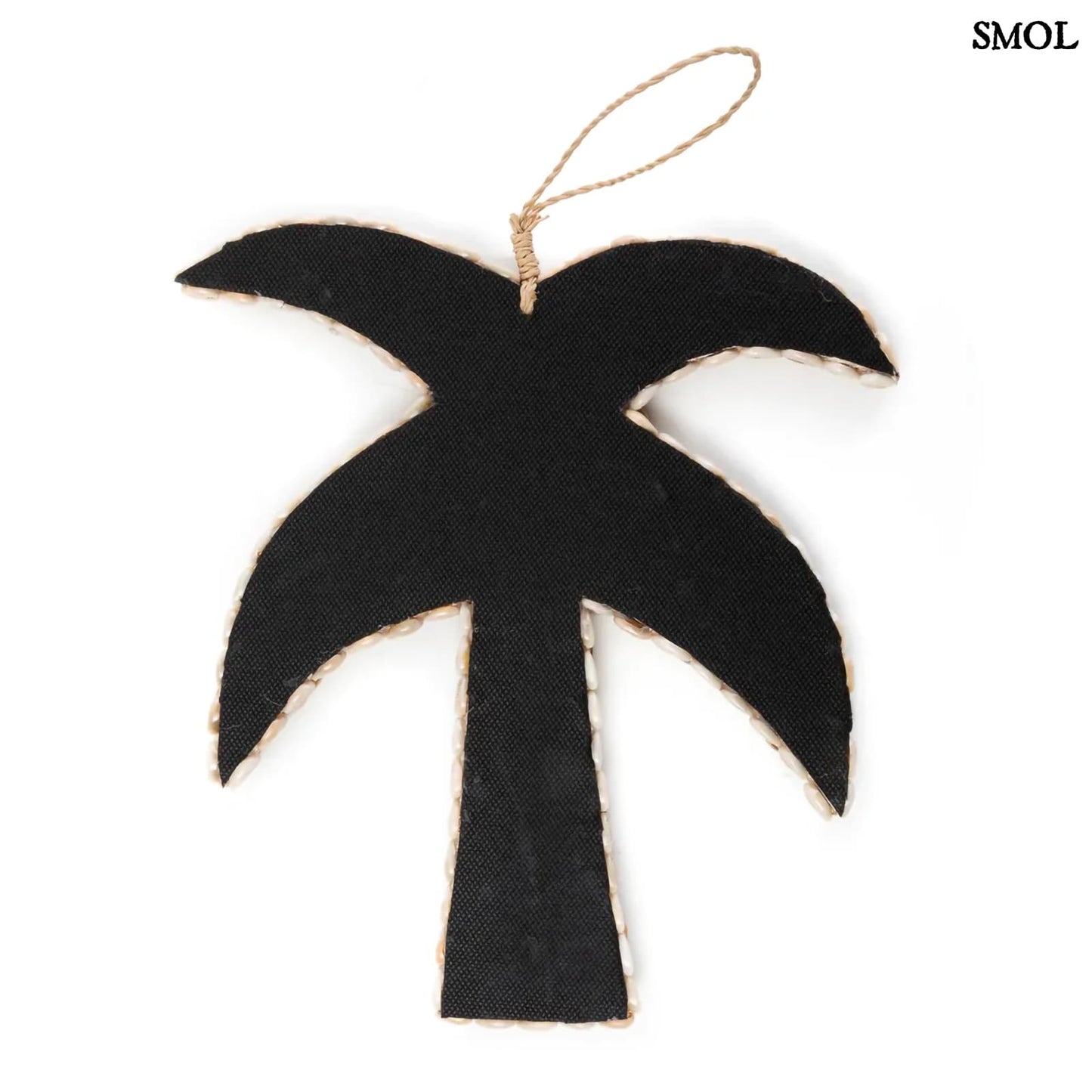 SHELL PALM, pálmafa formájú, kagylós függődísz, 20 cm - smol.hu - hátulról