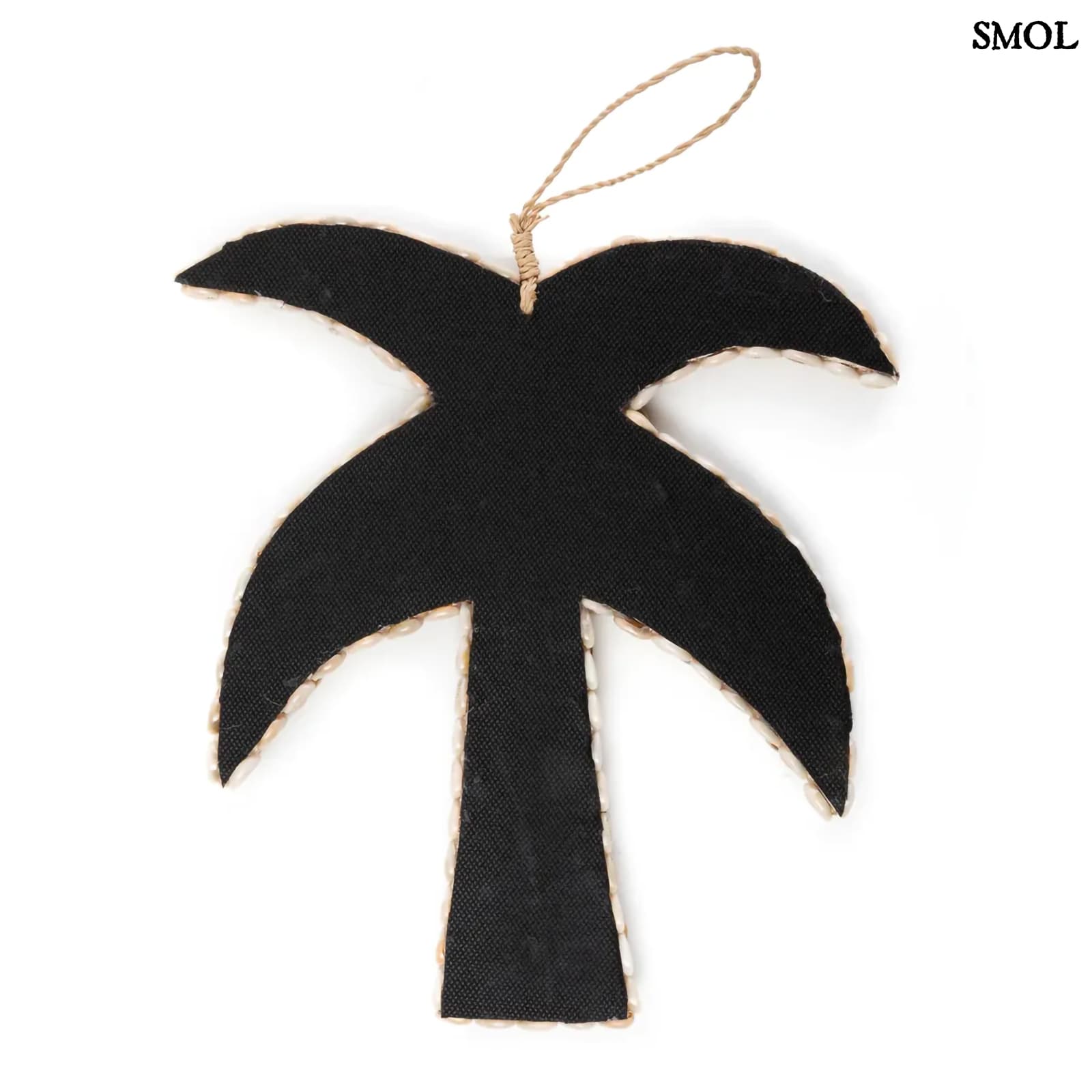 SHELL PALM, pálmafa formájú, kagylós függődísz, 20 cm - smol.hu - hátulról
