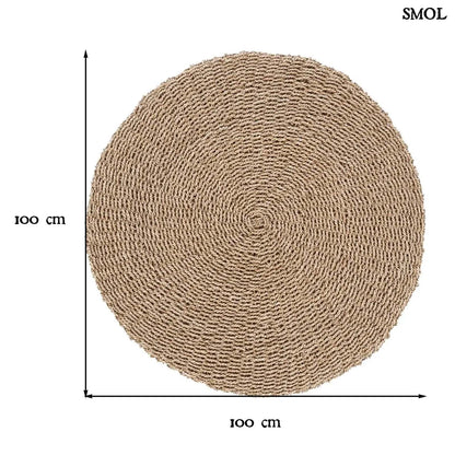 SIZALI, természetes szizál szőnyeg, ⌀100 cm - smol.hu