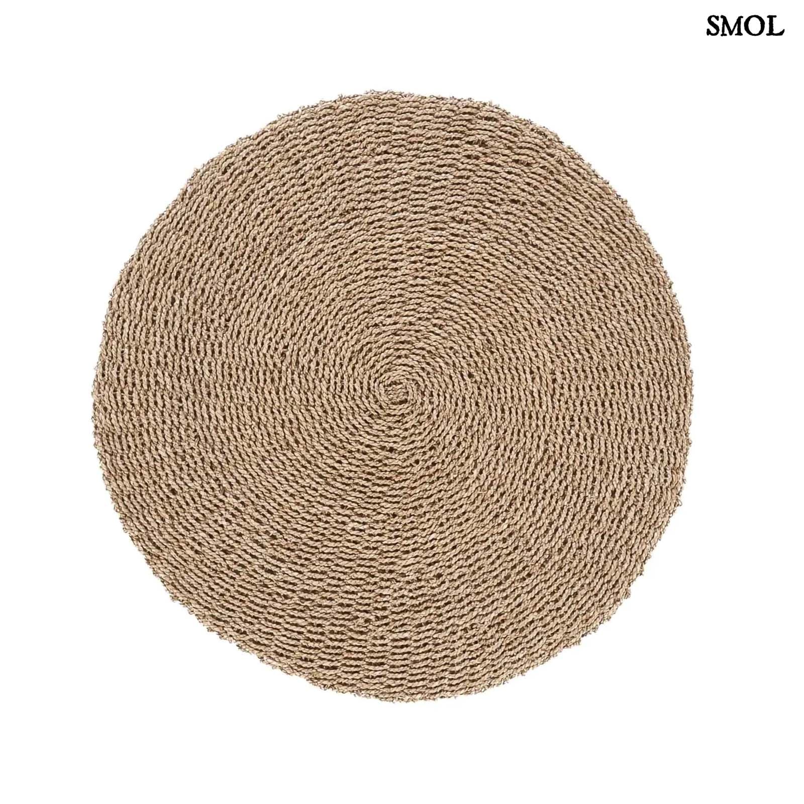 SIZALI, természetes szizál szőnyeg, ⌀100 cm - smol.hu