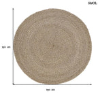 SIZALI, természetes szizál szőnyeg, ⌀150 cm - smol.hu