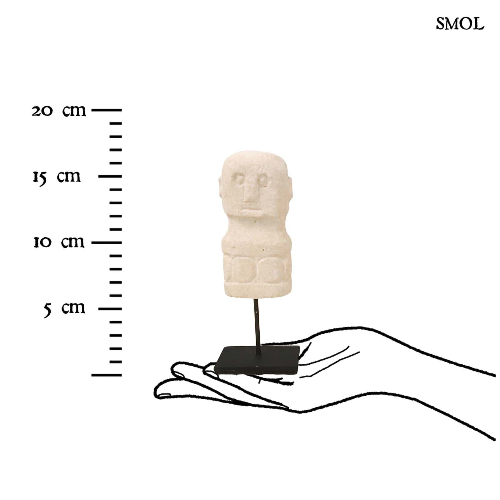 SUMBA,kőszobor tartón, 17 cm - smol.hu