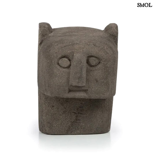 SUMBA18, szürke kőszobor, 8,5 cm - smol.hu