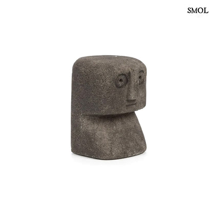 SUMBA14, szürke kőszobor, 7 cm - smol.hu