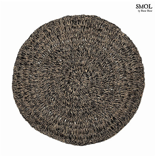 smol.hu -SUSILA, fekete, kerek szőnyeg, ⌀100 cm termékképe