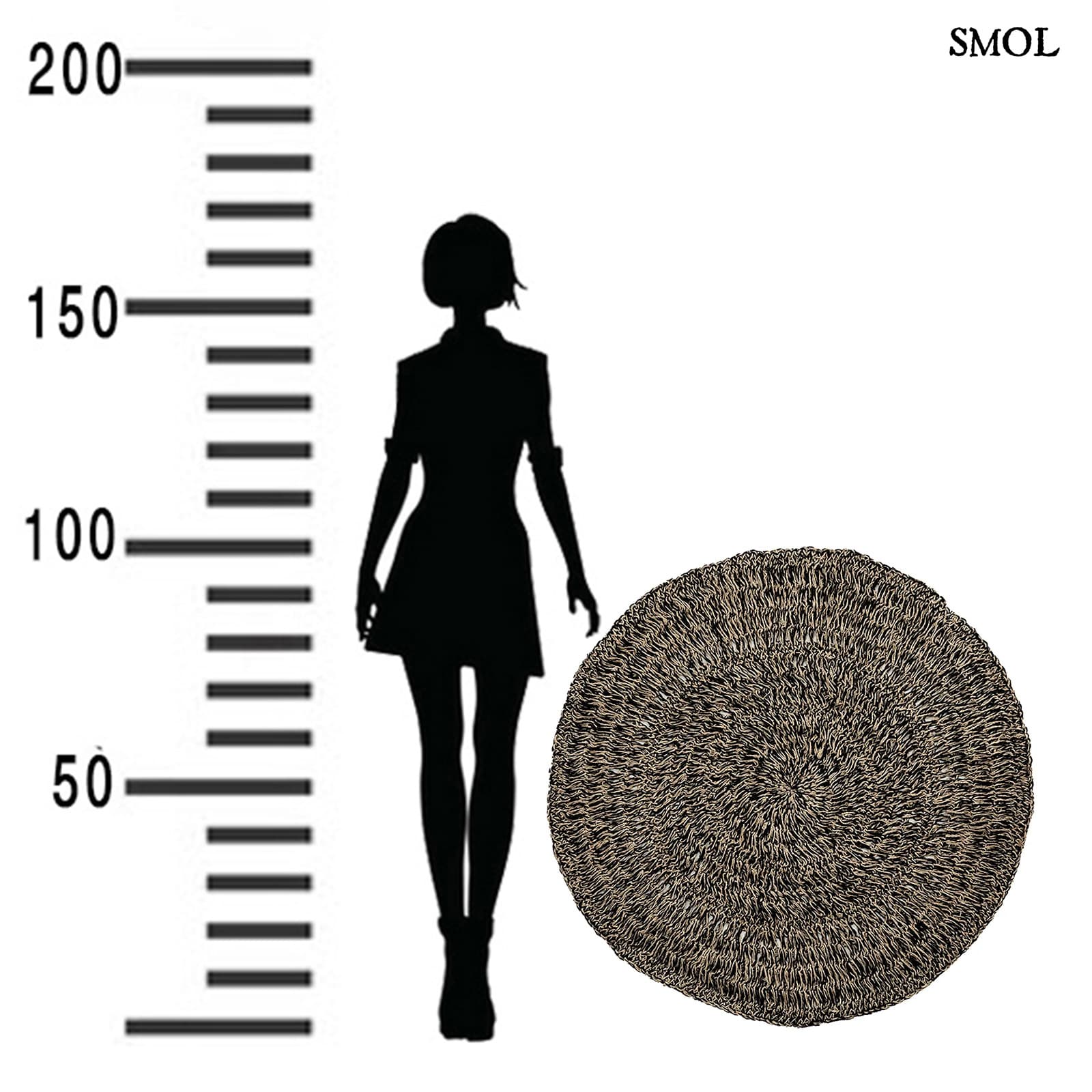 SUSILA, tengerifű szőnyeg, ⌀100 cm - smol.hu