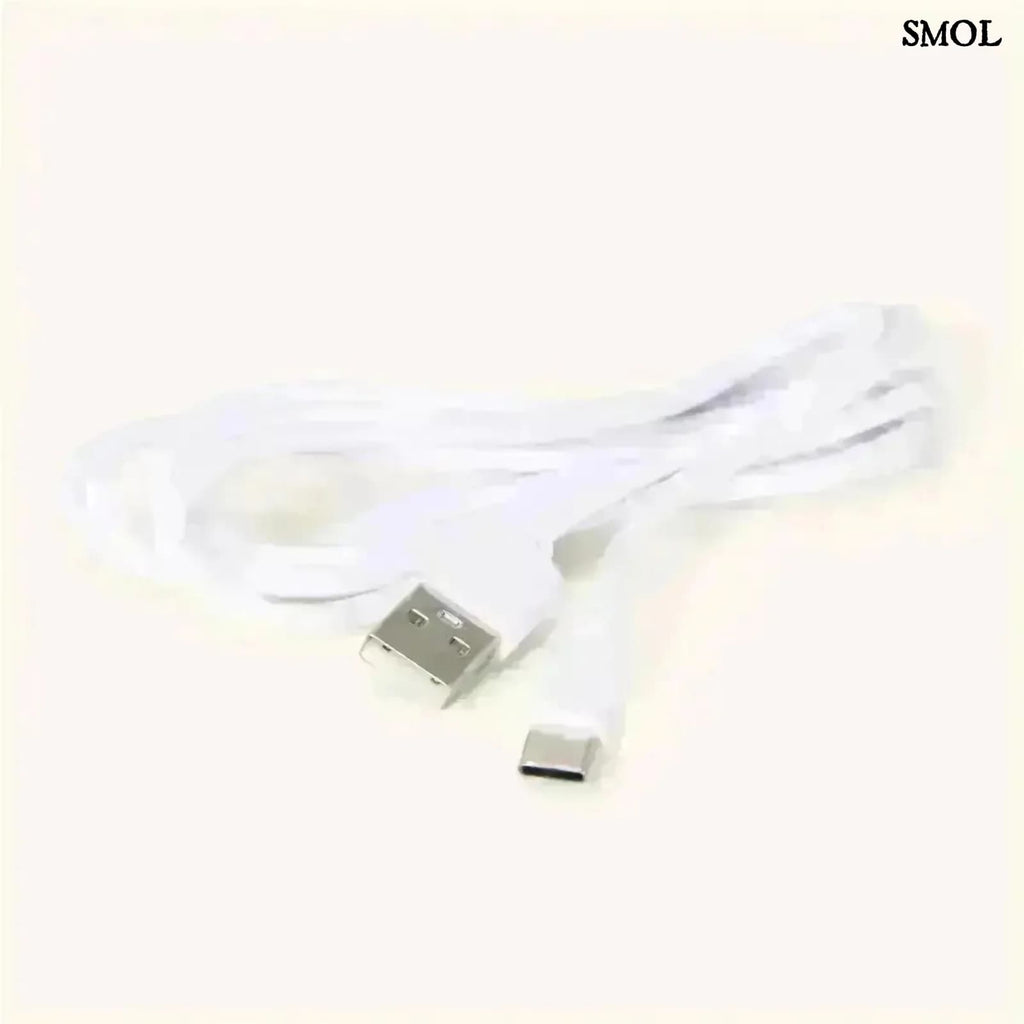 Sötétbarna Fa Asztali Lámpa USB-C Töltéssel | BEN | SMOL - kábel