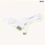 Sötétbarna Fa Asztali Lámpa USB-C Töltéssel | BEN | SMOL - kábel