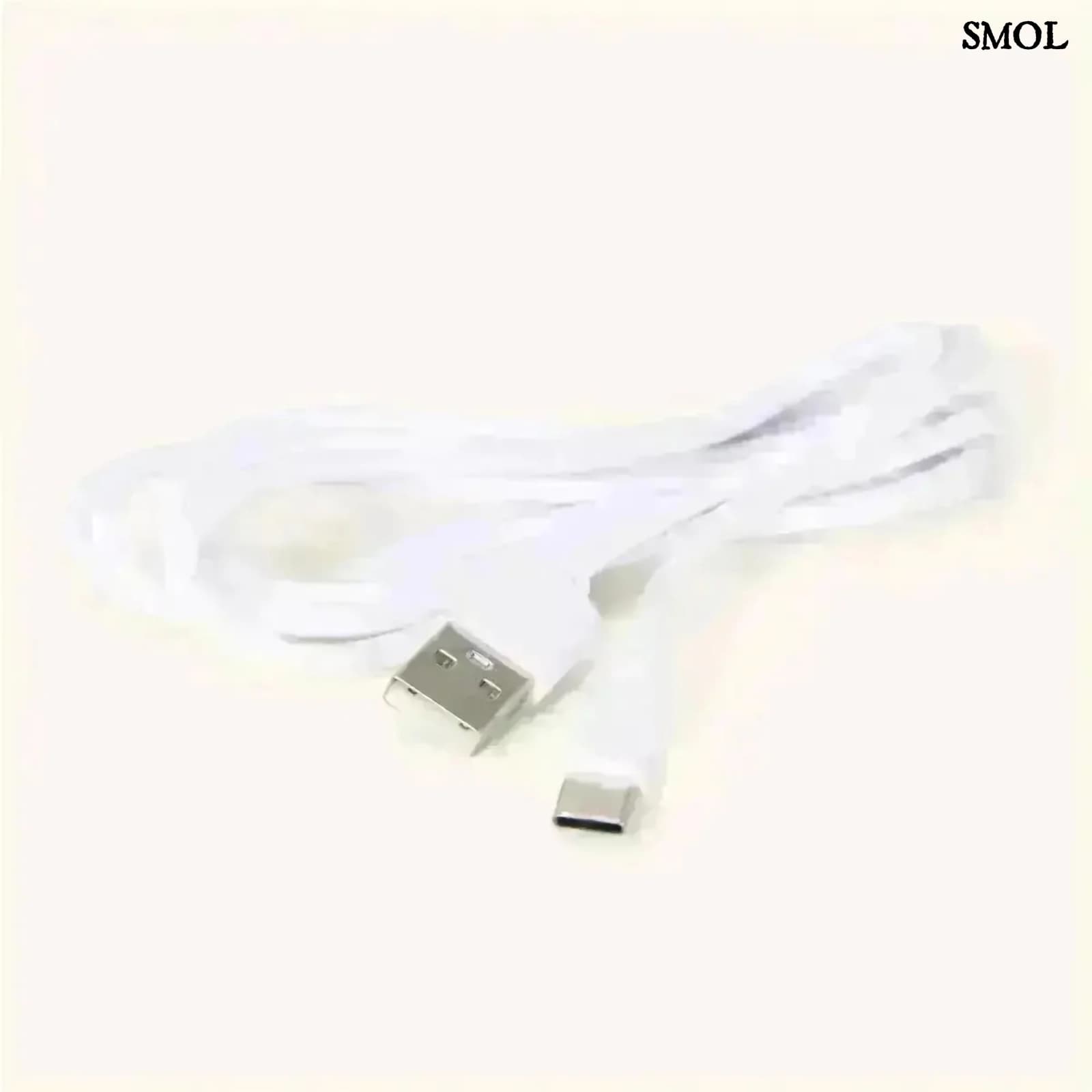 Sötétbarna Fa Asztali Lámpa USB-C Töltéssel | BEN | SMOL - kábel