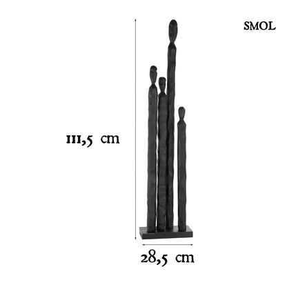 Szobor - mangófa, fekete,  111 cm | KADE - smol.hu - méretekkel