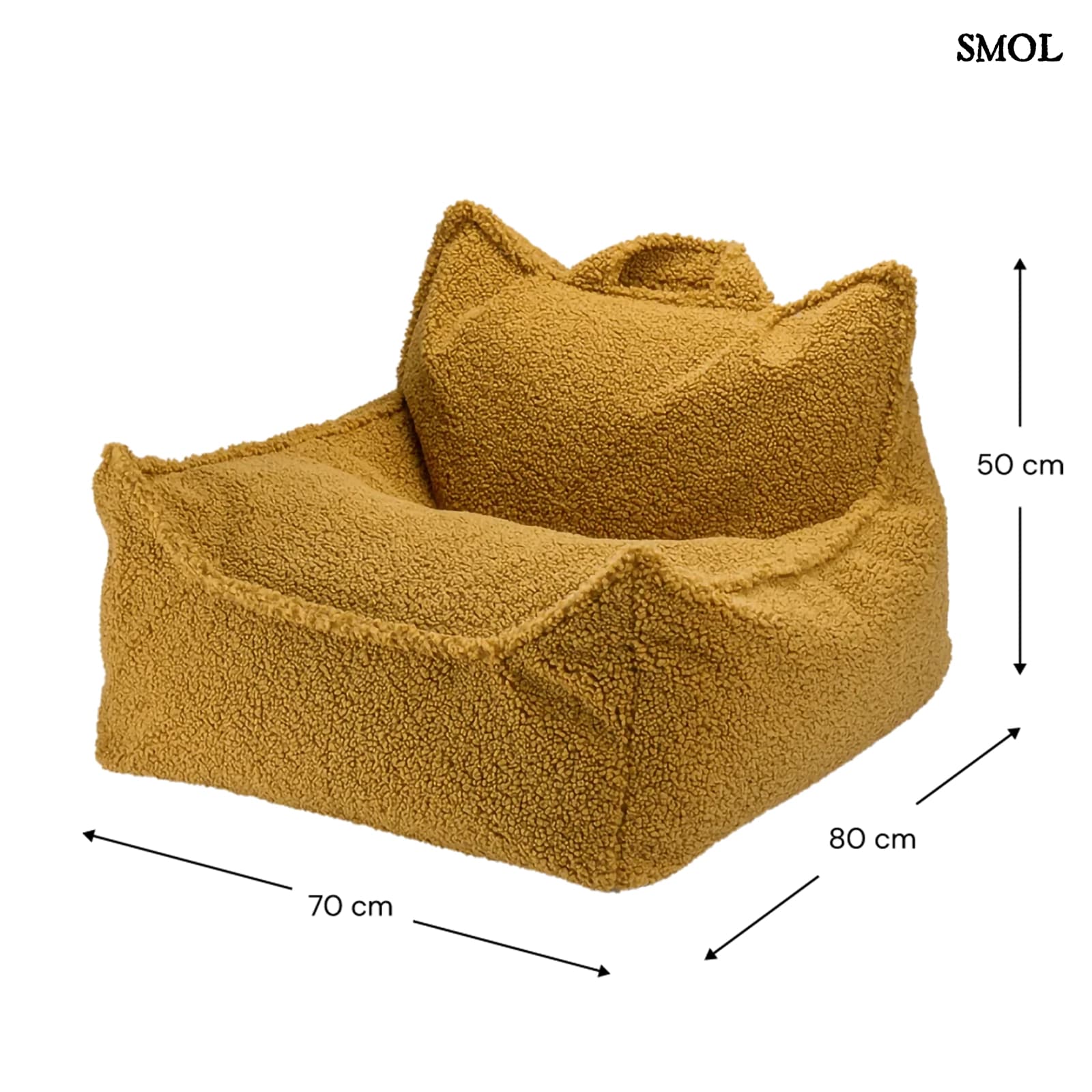Szögletes Gyerek Babzsákfotel és Puff Szett | MAPLE