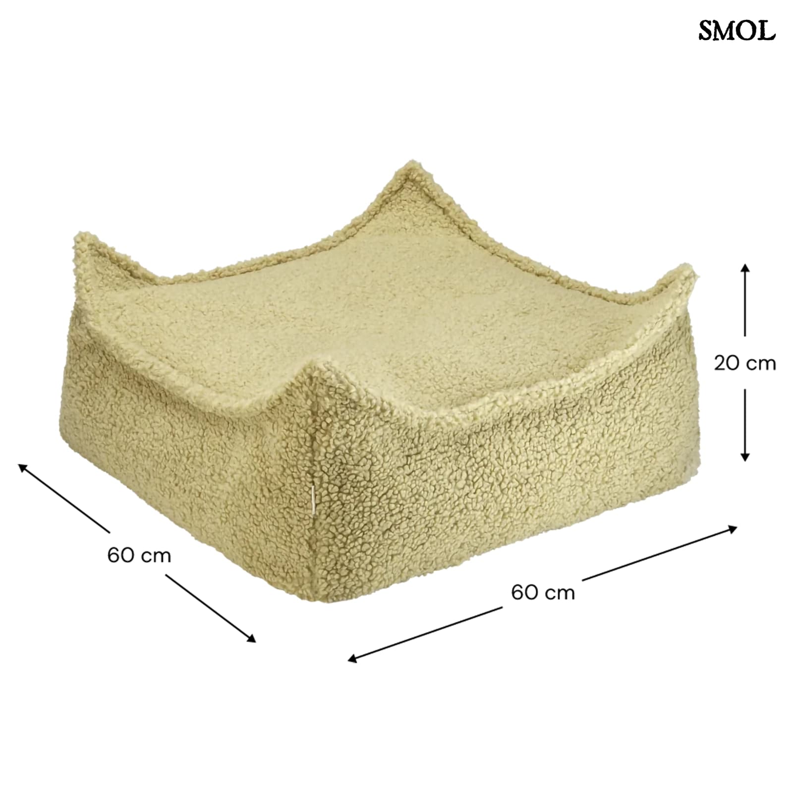 Szögletes Gyerek Babzsákfotel és Puff Szett | MATCHA | SMOL - puff méretekkel
