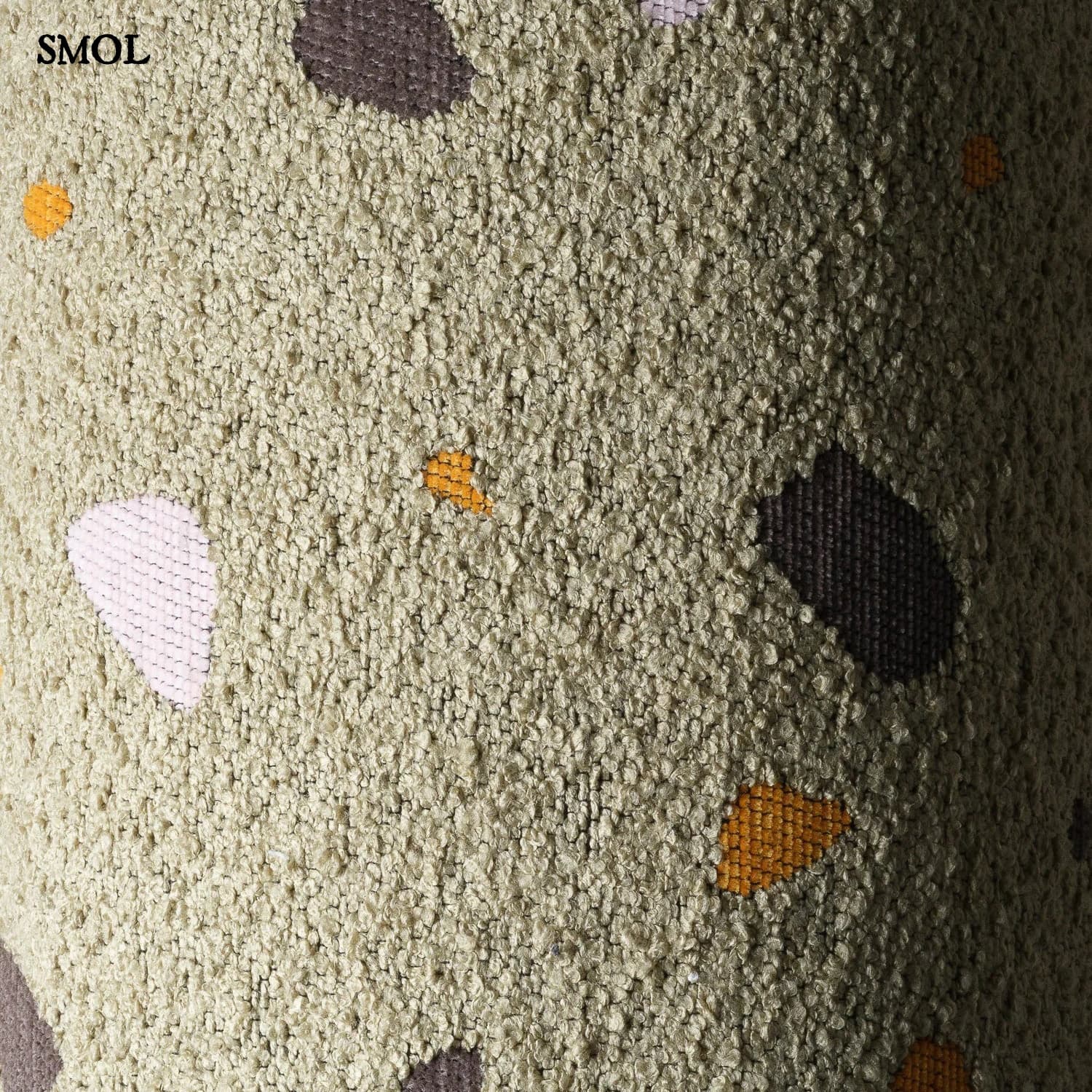 Szögletes Gyerek Babzsákfotel és Puff Szett | TERRAZZO MOSS | SMOL - anyag nagyítva