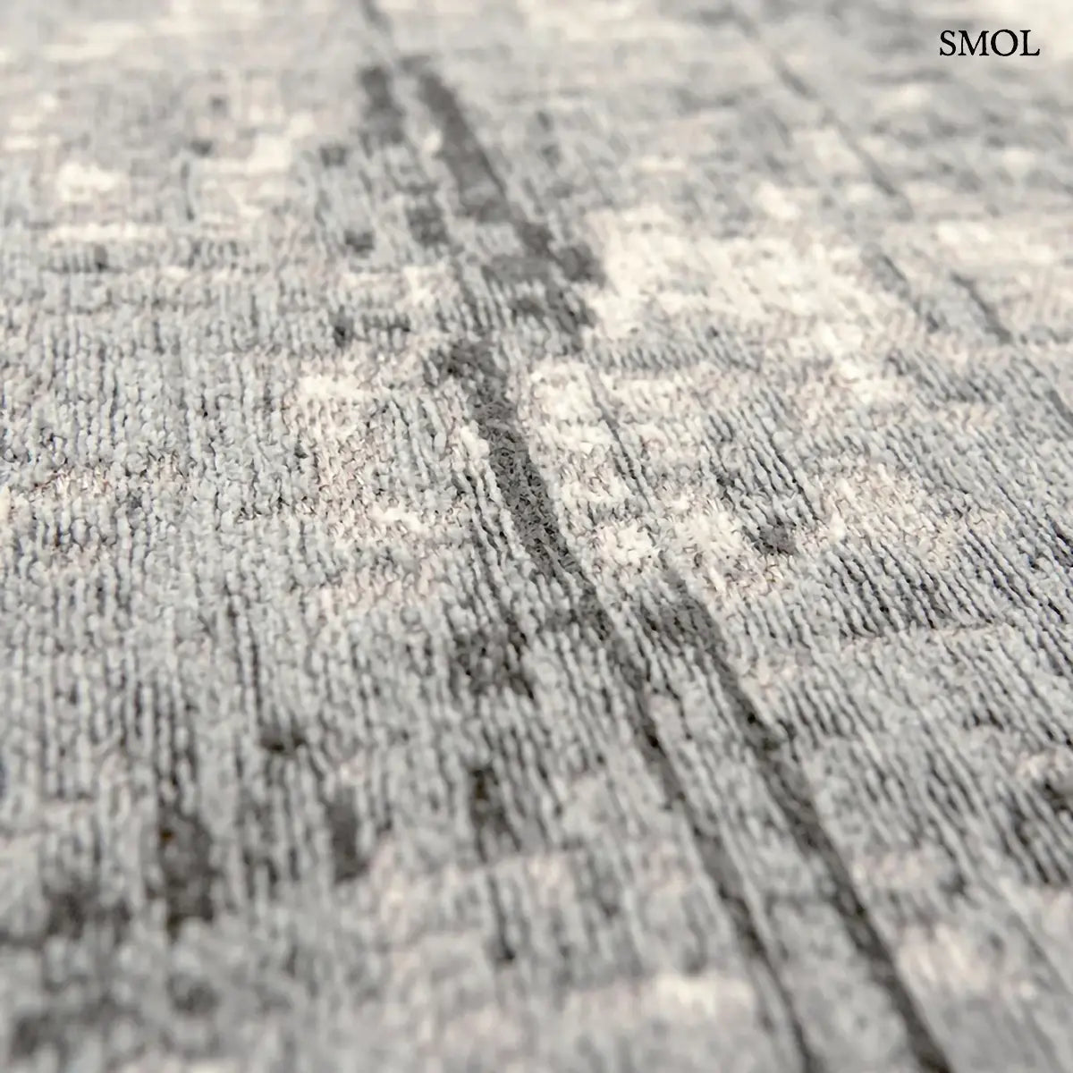 ECO RUG JERSEY STONE kőszürke absztrakt szőnyeg 60-as évek grafikus mintával, lapos szövés, 3 mm – kül- és beltéri, nagyítva