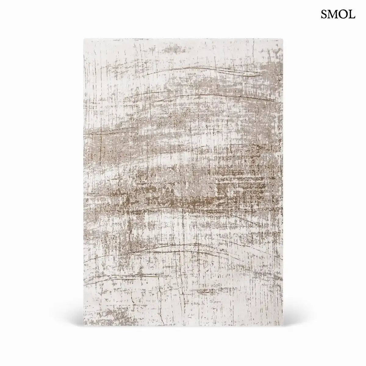 ECO RUG CONCRETE JUNGLE szürke absztrakt mintás szőnyeg, fehér háttérrel