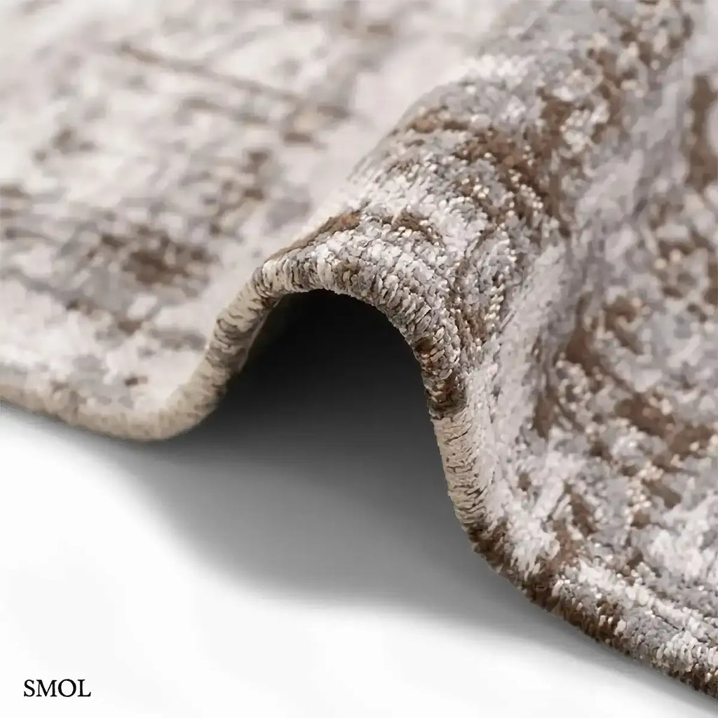 ECO RUG CONCRETE JUNGLE szürke absztrakt mintás szőnyeg, vastagság nagyítva