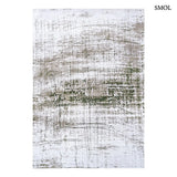 Szőnyeg – absztrakt minta, zöld | ECO RUG CENTRAL GREEN