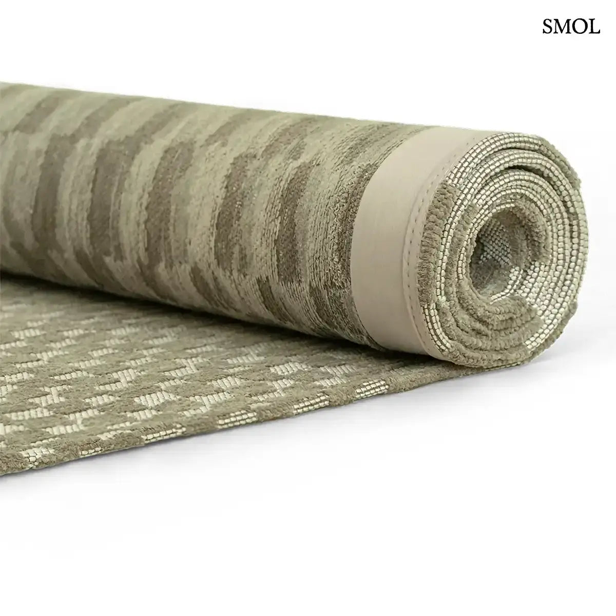 ECO RUG CARAVAN meleg bézs berber mintás szőnyeg, feltekerve