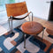 Szőnyeg – geometrikus, kék-barna | ECO RUG CAMEL BLUE