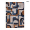 Teppich – geometrisch, blau-braun | ECO RUG CAMEL BLUE