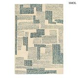 Szőnyeg – geometrikus, kék-bézs | ECO RUG SCOTS PINE