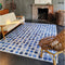 Szőnyeg – geometrikus, kék-fehér | ECO RUG AMPARO BLUES