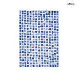 Rug – geometric, blue-white | ECO RUG AMPARO BLUES