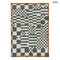 Szőnyeg – geometrikus, mélyzöld-fehér | ECO RUG DEEP GREEN