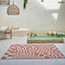Szőnyeg – geometrikus, narancssárga-kék | ECO RUG NUDE
