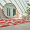 Szőnyeg – geometrikus, piros | ECO RUG RUST