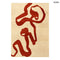 Szőnyeg – kalligráfia, piros-bézs | ECO RUG IMPERIAL RED