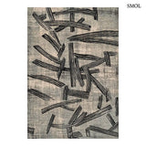 Szőnyeg – kalligráfia, szürke-fekete | ECO RUG DARK STREET