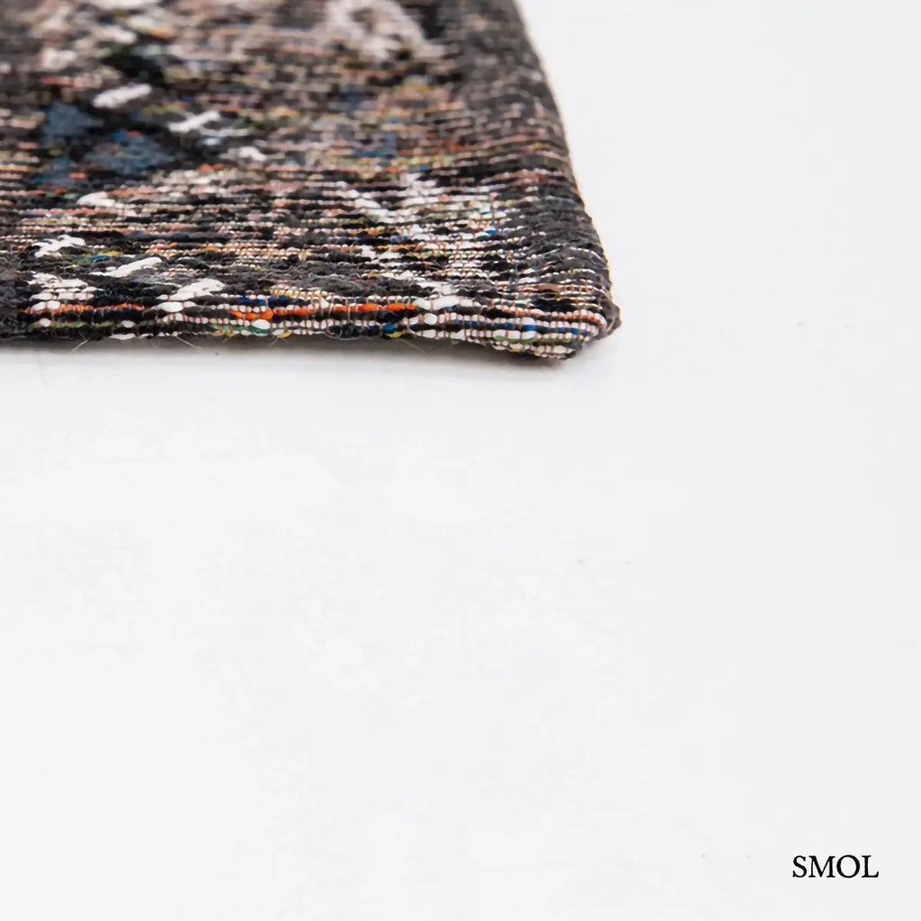 Szőnyeg – kilim minta, fekete-barna | ECO RUG BLACK RABAT