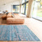 Szőnyeg – kilim minta, türkiz-bézs | ECO RUG ZEMMURI BLUE