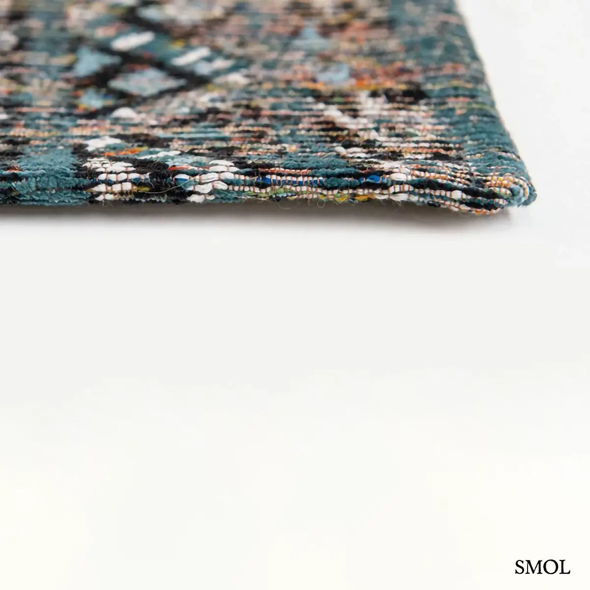 Szőnyeg – kilim minta, türkiz-bézs | ECO RUG ZEMMURI BLUE