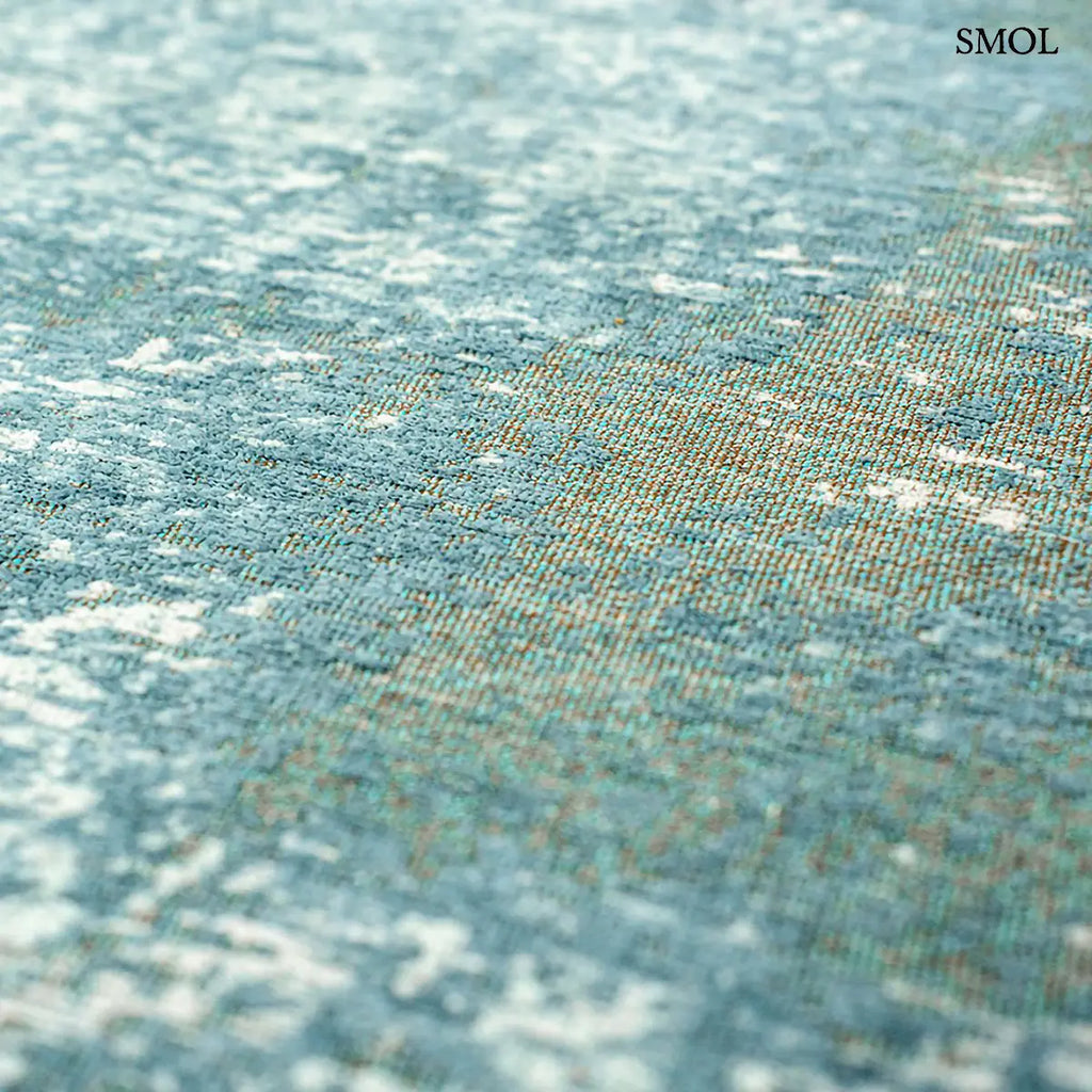 ECO RUG NEPTUNE mélykék kráteres mintás szőnyeg, minta nagyítva