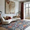 Szőnyeg – suzani minta, kék-narancs | ECO RUG NORDIC