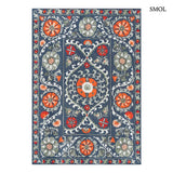 Rug – Suzani pattern, blue-orange | ECO RUG NORDIC