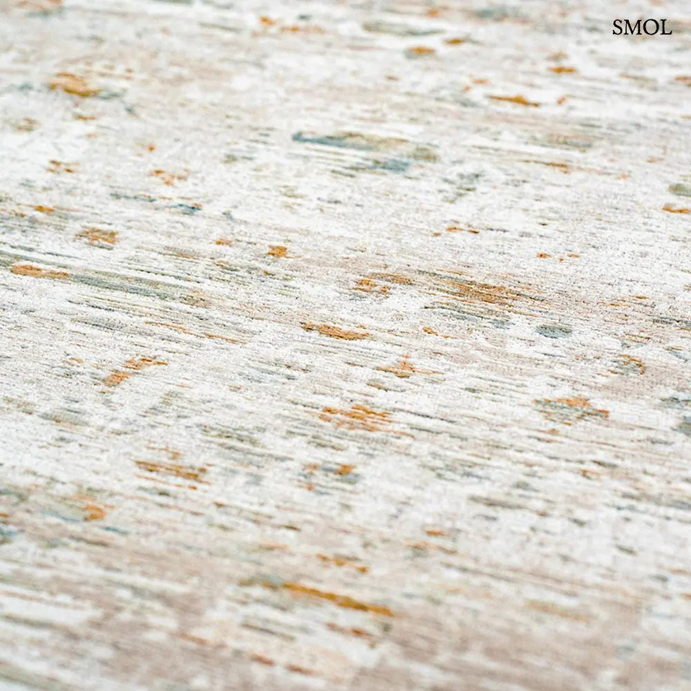 ECO RUG YENIKAPI LIGHT vintage török mintás szőnyeg világos bézs tónusokban, koptatott felülettel, újrahasznosított poliészter, minta nagyítva