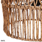 TAKUHANKI, természetes banánlevél függőlámpaernyő, ⌀30 cm - smol.hu - alulról nagyítva