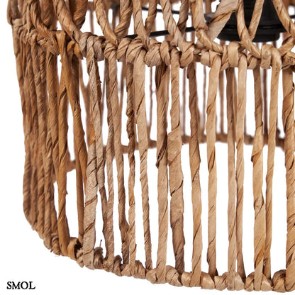 TAKUHANKI, természetes banánlevél függőlámpaernyő, ⌀30 cm - smol.hu - alulról nagyítva
