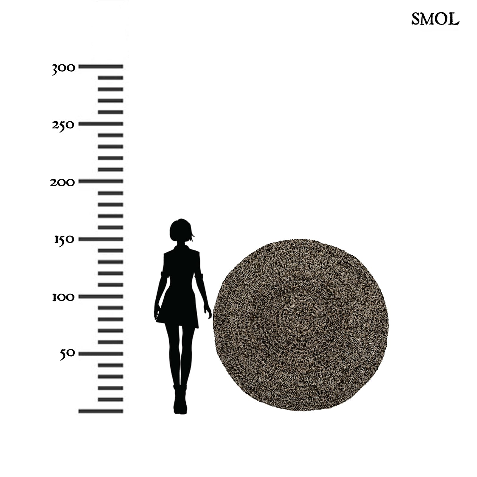 TANIA, tengerifű szőnyeg, ⌀150 cm - smol.hu