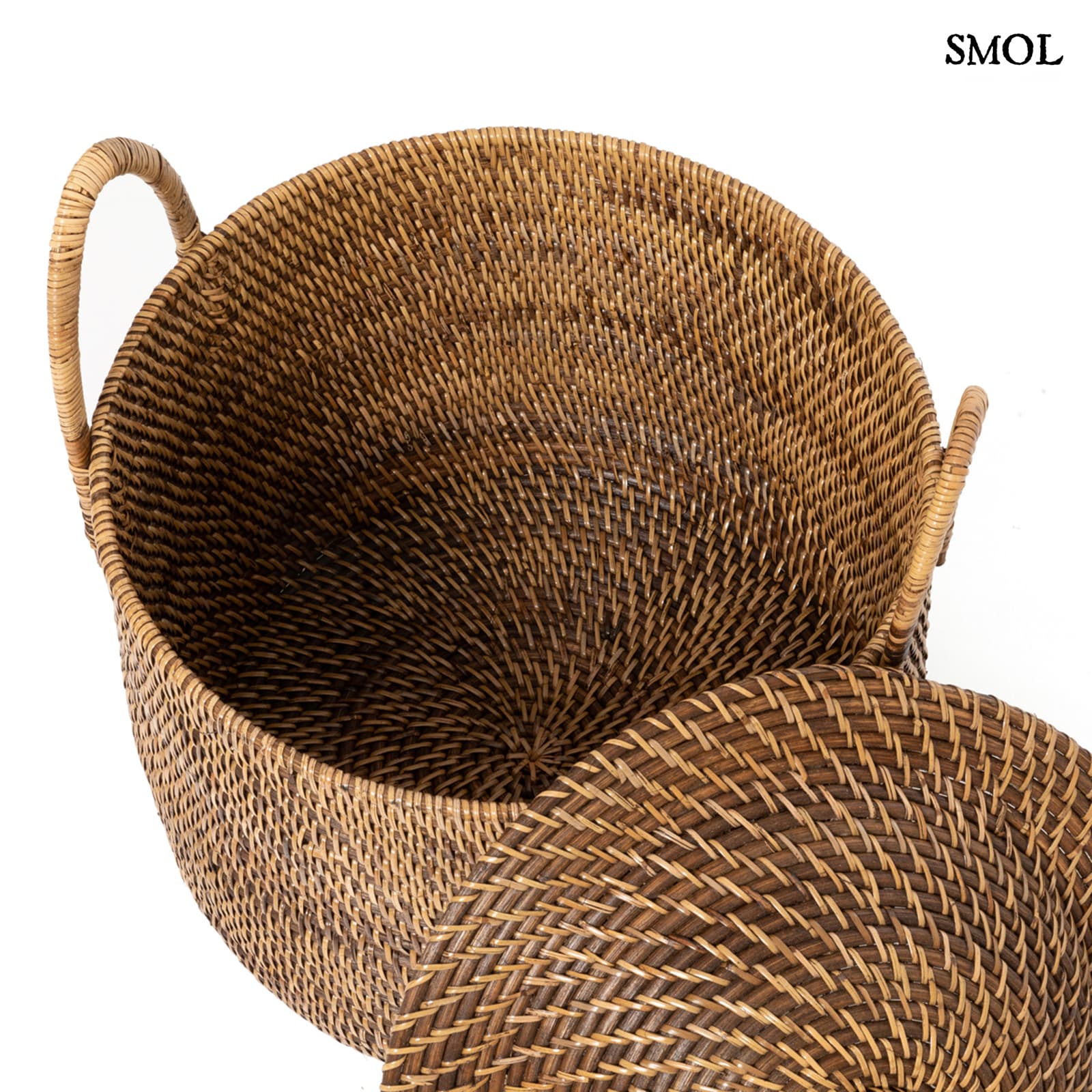 TANOTO, rattan kosár, ⌀ 40 cm - smol.hu